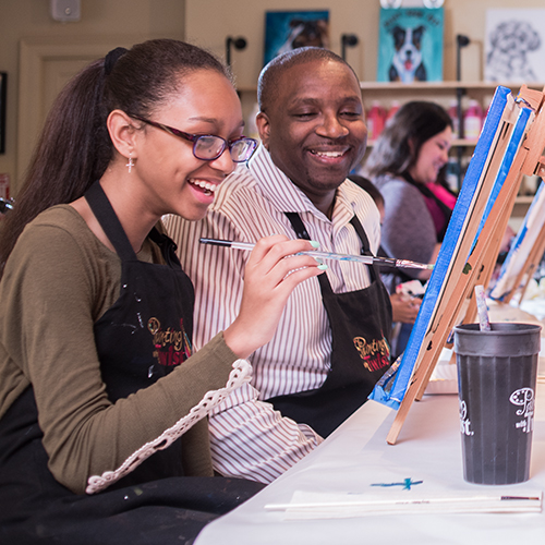 Painting with a Twist - Paint with Dad