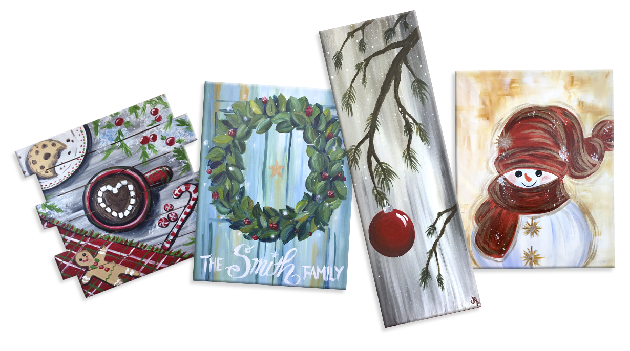 Holiday Painting Party Canvases