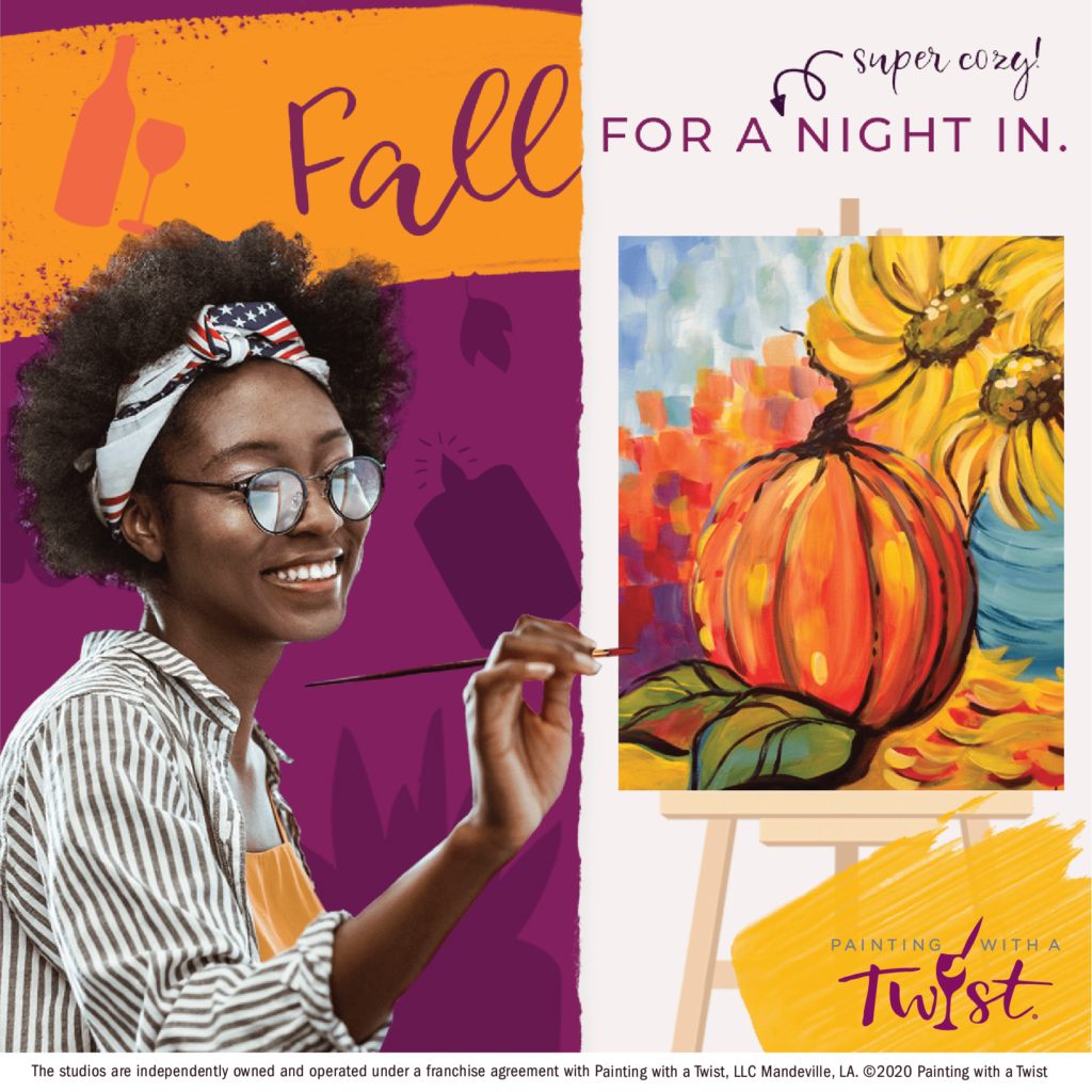 Fall for a cozy night in with our - Painting with a Twist