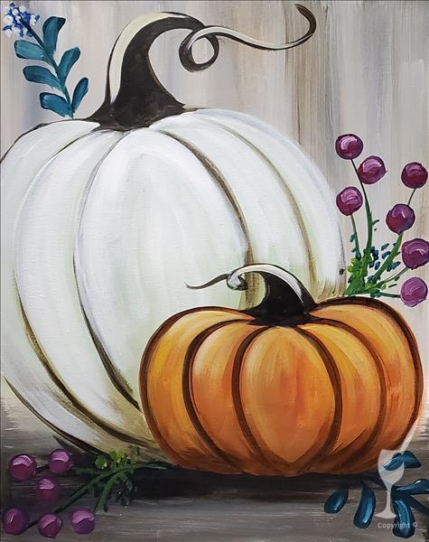 paint a pumpkin painting